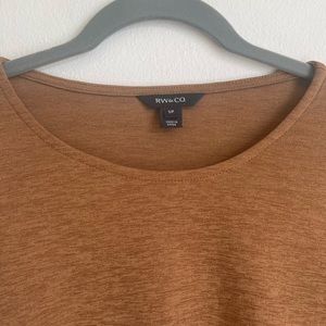 RW & Co tan blouse